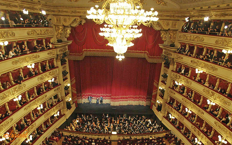 La Scala opera house in Milan La Scala opera house in Milan