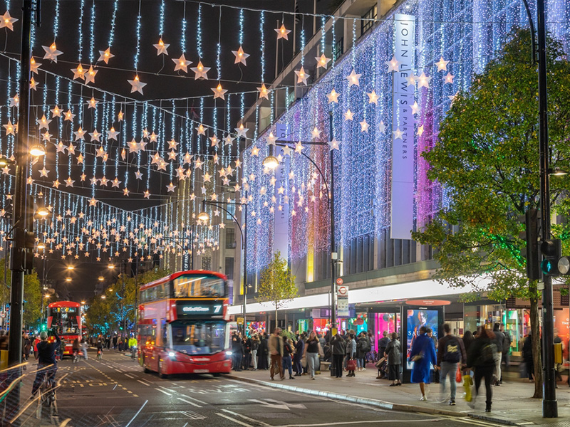Early Shopping at Christmas in London