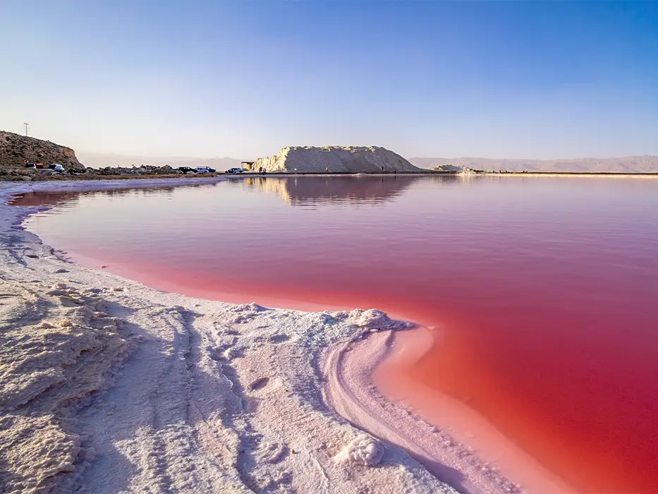 Maharloo Lake in Shiraz - pink lake