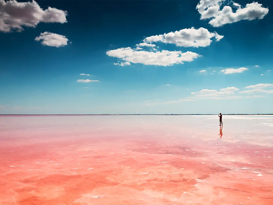 The Qom Salt Lake - pink lake